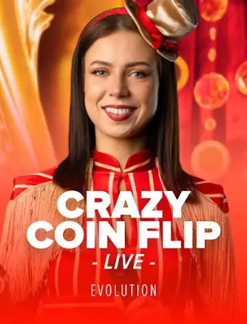 Crazy Coin Flip slot artwork from Evolution, RTP 96%